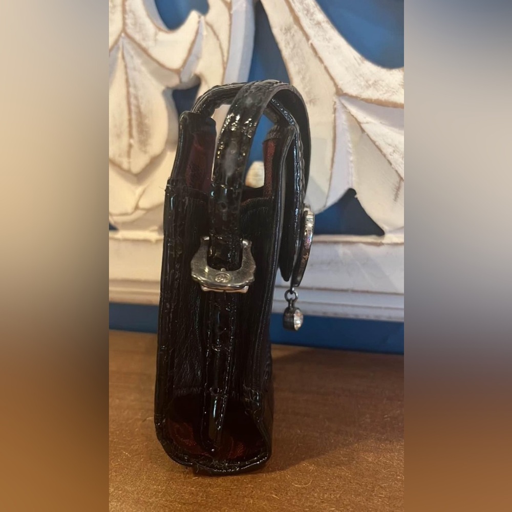 Vintage Brighton Small Bag w/ Rhinestone Heart & Strap - Picture 2 of 11